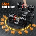 thumbnail image 4 of GIKPAL 110LB(55lbs*2) Adjustable Dumbbells Set,10 in 1 Quick-Select 10-55lbs Weight Adjustable Dumbbells for Full Body Home Workout, 4 of 7