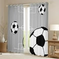 thumbnail image 2 of Manfei Sport Soccer Black Out Curtains for Female Men Teens,Boys Football Print Curtains Pack of 2 (42x63 Each),Ball Gamer Bedroom Curtains,Luxury Bedroom Decor, 2 of 6