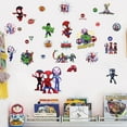 thumbnail image 2 of New Superhero Wall Stickers  Boys Wall Decals For Boys Room Bedroom Living Room Home Decor Stickers Size：（12X32inches）, 2 of 4