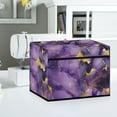 thumbnail image 4 of SEANATIVE Purple Gold Marble Sewing Machine Cover Stain Resistant Lightweight Waterproof Sewing Machine Cover Dust Cover with Pockets to Keep Clean & Safe Soft, 4 of 7