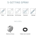 thumbnail image 4 of Moen 20090 Five-function 3.75" Diameter Spray Head Wallmount Showerhead, Chrome, 4 of 5