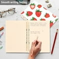thumbnail image 4 of FORMRS 1-Subject Spiral Notebook 8" x 5" College Ruled 60 Refillable Sheet A5 Hard Cover, Strawberry, 4 of 7
