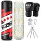 thumbnail image 1 of Saco de boxeo lleno de YORWHIN con esponja de 5 kg y guantes de boxeo de 350 ml, 1 of 7