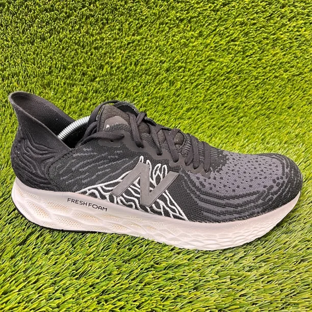 New Balance Fresh Foam 1080v10 Mens Size 12.5 Black Gray Running Shoes Sneakers