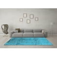 thumbnail image 3 of Ahgly Company Indoor Rectangle Oriental Light Blue Industrial Area Rugs, 2' x 5', 3 of 4