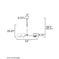 thumbnail image 5 of 24646MRBKNAB Maxim Lighting Lucerne - 6 Light Chandelier-20.25 Inch Tall and 33 Inch Wide, 5 of 5