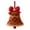 Red, variant on Njshnmn DIY Crochet Christmas Bell Ornament Kit Perfect Beginner Christmas Kit Hand Knitted Christmas Bell Decoration For Crafting A Christmas Bell