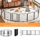 thumbnail image 3 of Yeshouse Parque para perros, valla metálica para interiores, jaula antioxidante para exteriores con puertas, corral resistente para mascotas para exteriores, autocaravanas, camping, jardín y patio, 3 of 7