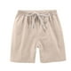 thumbnail image 4 of Odeerbi 2-13 Años Para Niños Niñas 2 Pcs Summer Cotton Linen Shorts Entrenamiento de Deportes Deportivos Atletismo Shorts Sólidos de Color Sólido, 4 of 8