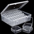 thumbnail image 4 of Caja Organizadora de Cuentas, 30 Piezas Pequeños Contenedores Almacenamiento Cuentas Plástico Transparente para Hacer Joyas, Tornillos y Semillas Bricolaje, 4 of 10