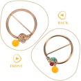 thumbnail image 3 of OULII 10Pcs Small Metal Buckle Scarf Ring Clips Golden Color for Versatile Outfit Styling, 3 of 6