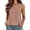Rose Gold, variant on Womens Tank Top Summer Solid Front Split Casual Sleeveless Camisole Shirt Basic Vest Blouse Womens Camisole Navy