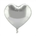 thumbnail image 2 of 10pcs 10" Heart Aluminum Foil Balloons Party Wedding Birthday Decor (Silver), 2 of 6