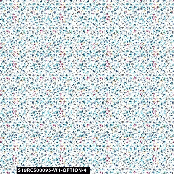 Stylish Fabric 44 in 100% Cotton Floral Flowers Sewing & Craft Fabric, 1 Yard