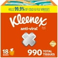 thumbnail image 1 of Kleenex Pañuelos Faciales Antivirales 18 Cajas de 3 Capas, 1 of 7