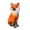 Red, variant on Miniature Garden Foxes Statues Resin Animal Figurines for Outdoor Lawns Garden Decors Nordics Table Centrepieces