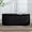 Black, variant on Storage , 45" Upholstered Sharpe Large Storage Ottoman , Oval End of Bed for Bedroom Living Room Entryway Dorm Foot Rest, Black