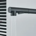 thumbnail image 4 of Matte Black Pull Out Kitchen Sink Faucet Two Model Stream Sprayer Nozzle Stainless Steel Hot Cold Wate Mixer Tap Deck, 4 of 5