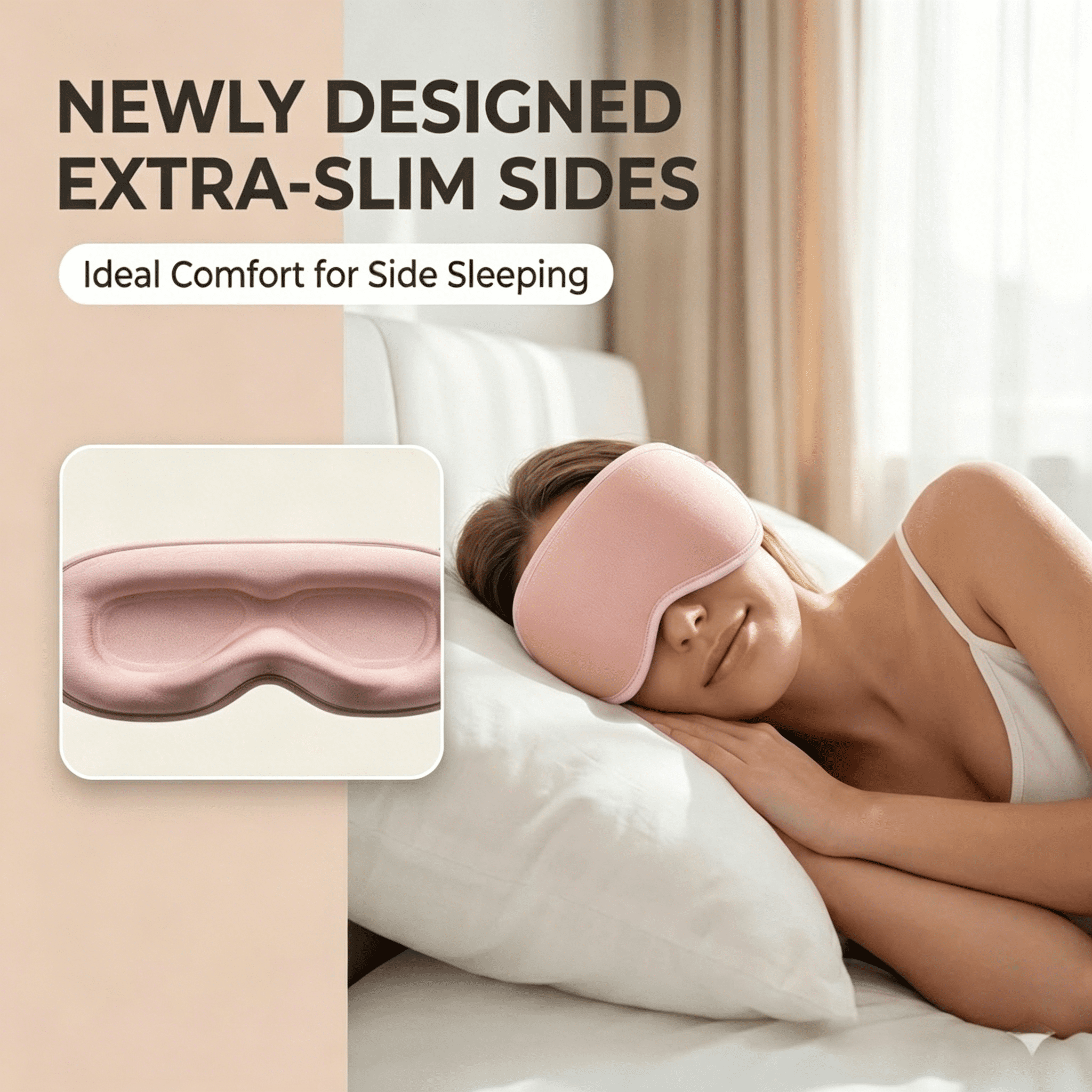 FACEMOON 2 Pack Adult Weighted Sleep Mask – Memory Foam Comfort | 99% Light Blocking Zero Pressure | Lash Extension Safe for Travel
