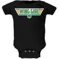 thumbnail image 1 of St. Patricks Day - Irish Wing Girl Black Soft Baby One Piece, 1 of 1