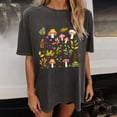 thumbnail image 4 of Htigea Cute Graphic Tees for Women Oversized Summer T Shirts Casual Short Sleeve Crewneck Tops Gray S, 4 of 7