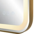 thumbnail image 4 of 09862-Uttermost-Crofton - Vanity Mirror-32.25 Inches Tall and 22.25 Inches Wide-Brushed Brass Finish, 4 of 5