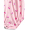 thumbnail image 3 of Wonder Nation Baby Girls' Ruffle Print Tank Romper, Sizes 0M-24M, 3 of 3