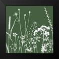 thumbnail image 2 of Lula Bijoux and Company 12x12 Black Modern Framed Museum Art Print Titled - Green Flower Spray, 2 of 5