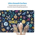 thumbnail image 5 of Balery Colorful Space Mouse Pad ,15.8x29.5 In Large Gaming Mouse Pad Desk Mat Long Non-Slip Rubber Stitched Edges,Waterproof Mousepad Desk Mat For Gamer Office Home, 5 of 9