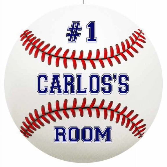 CARLOS'S Bedroom 14" Round Metal Sign Boys Room Wall Decor Gift 100140030071
