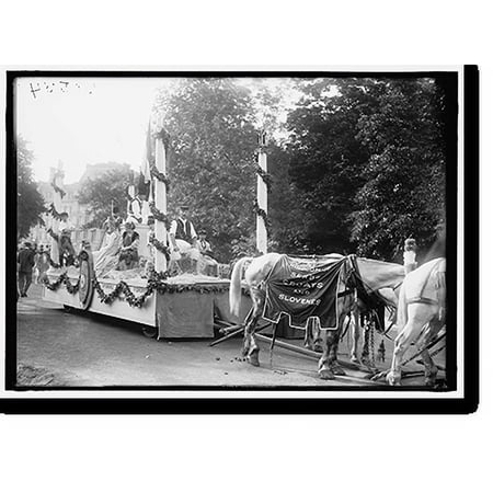 Historic Print, FOURTH OF JULY PARADES. FLOAT: SERBS, CROATS, AND SLOVENES, 16" x 20"
