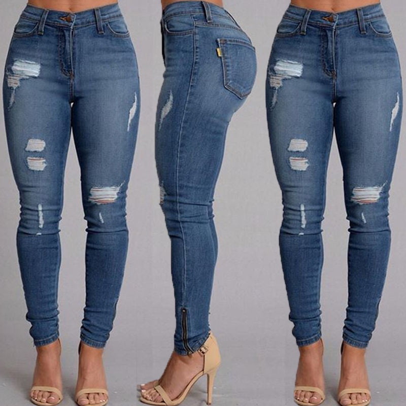 womens high waisted stretch jeans