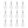 thumbnail image 1 of Uxcell 12-Pack Pesos para Manteles, Pesos para Cubiertas de Mesa de Mármol de 3.15 Pulgadas con Clips Metálicos para Decoración [Blanco, Caída], 1 of 6