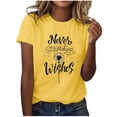 thumbnail image 1 of Blusas de Manga Corta para las Mujeres Divertida Impresión Cuello Redondo Camiseta Vintage, Blusas de Primavera para las Mujeres, 1 of 4