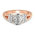 thumbnail image 3 of IGI Certified 3 Carat Oval Shape Lab Grown Diamond Engagement Ring | 14K Rose Gold | Bethany Three Stone Side Oval Diamond Ring | FG-VS1-VS2 Quality Friendly Diamonds, 3 of 6