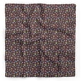 thumbnail image 1 of Bimba Bandanas en Soie Pure Imprimée avec Texte d'Alphabets Colorés Marron Foulard d'Été pour le Cou 40 x 80 Pouces, 1 of 6