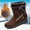 Brown, variant on Winter Warm Snow Boots for Women Plus Size New Warm Snow Boots Side Chain Suede Low-heel Casual Shoes