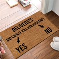 thumbnail image 3 of Coir Mat Funny Outdoor Spring Mats for Front Door Indoor Mat for Carpet Non-Slip Backing Entry Mat Low Profile Doormat for Entryway Mat for Outside Entry Way Doormat Entry Rugs, 16x24 Inch, 3 of 4