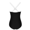 thumbnail image 4 of Traje de baño de una pieza para mujer Traje de baño de una pieza de color sólido para mujer Traje de baño de bikini de moda con cuello en V Traje de baño de moda de playa para mujer Trajes de baño de, 4 of 9