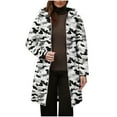 thumbnail image 3 of FDGIU Winter Women's Long Lightweight Puffer Jacket, Hooded Warm Insulated Long Sleeve Coat for Everyday, 3 of 5