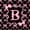 Black Pink B, variant on Manfei Pink Bow Letter I Bed Spread Queen, Kawaii Ribbon Queen Coverlet Set for Girls Women, 3pcs