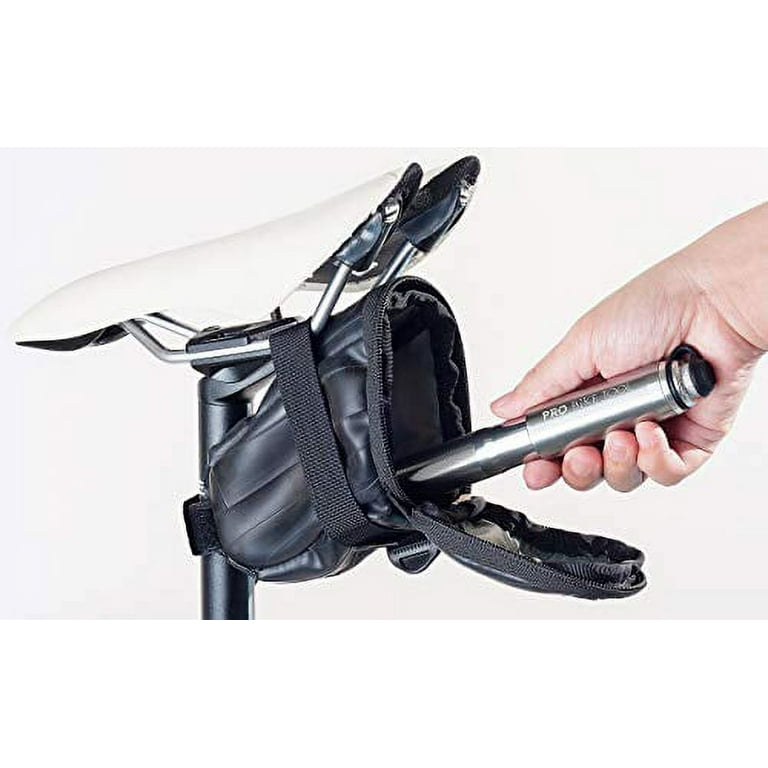 PRO BIKE TOOL Portable Mini Bike Pump Fits Presta and Schrader Titanium