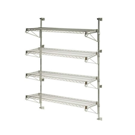 

24 Deep x 48 Wide x 54 High 4 Tier Adjustable Wall Mount Shelving Kit