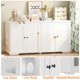 thumbnail image 5 of Caja de arena para gatos con forma de cama, color blanco, para 2 gatos, 5 of 7