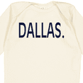 thumbnail image 4 of Inktastic Dallas in Blue Text Boys or Girls Long Sleeve Baby Bodysuit, 4 of 5