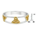 thumbnail image 2 of Expressions Celtic Trinity Knot Gold Vermeil Sterling Silver Ring for Female Anniversary Gift Size-8, 2 of 5