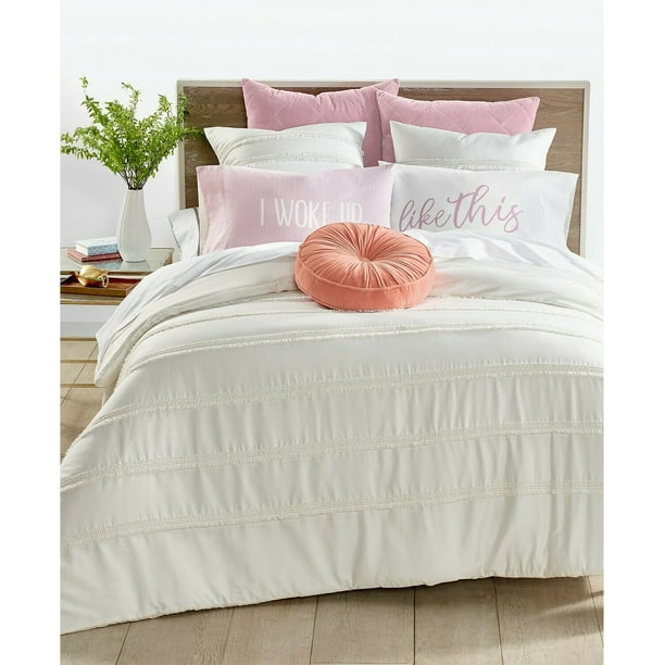 Whim by Martha Stewart Cascading Fringe 2Pc Cotton Comforter Set TWIN TWIN XL