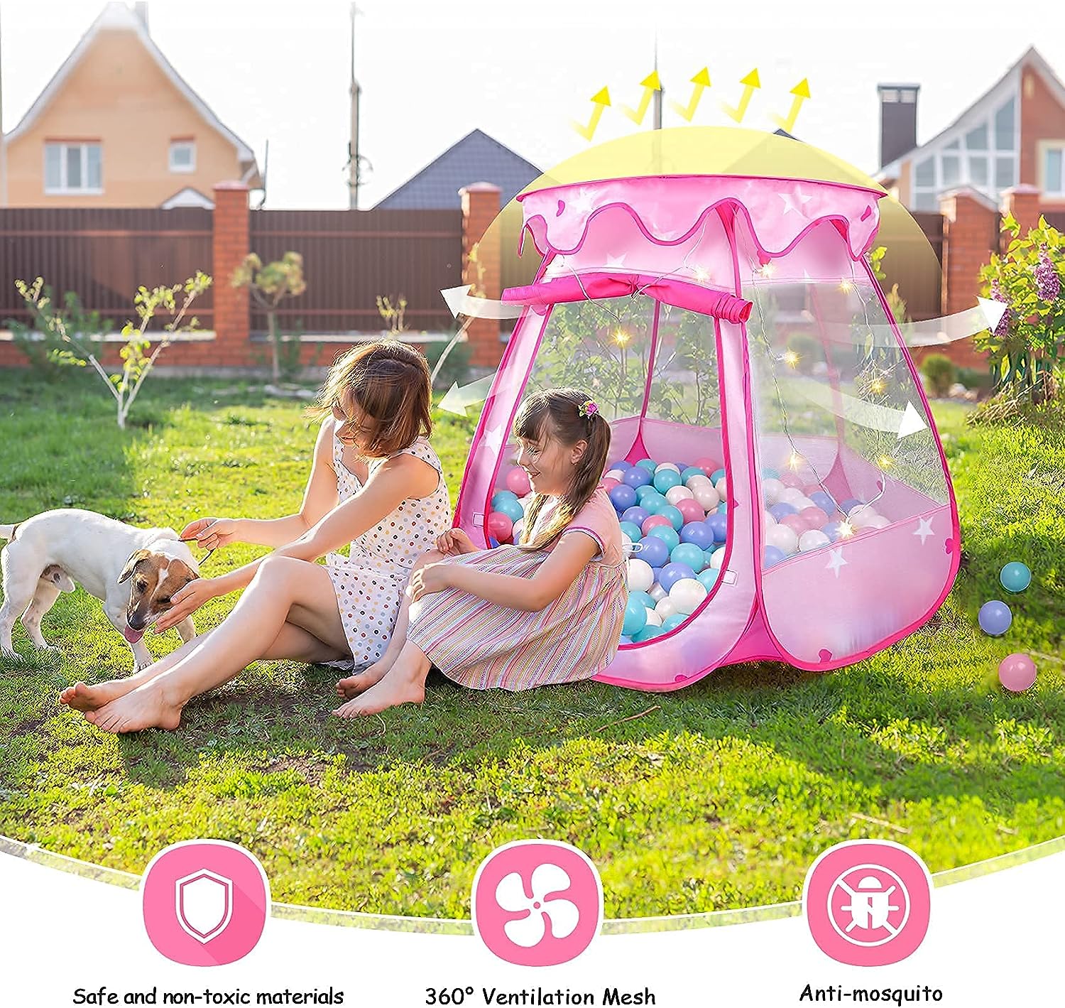 Beeprincess Princess Playhouse Tent Pink photo 6