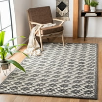 SAFAVIEH Trace Horatio Geometric Diamonds Area Rug, Grey/Beige, 5' x 8'