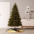 thumbnail image 6 of Sikiie Golden Sky Bald Eagle Nativity Christmas Tree Skirt, Jesus Christian Winter Holiday Tree Mat Decoration(30-48IN), 6 of 6